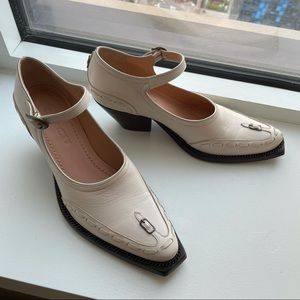 Coach Mary Jane bootie heels